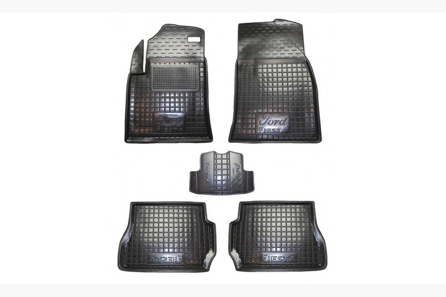 Ford Fiesta 2002–2008 Gumové autokoberce s vysokým okrajem (Autogumm) Image