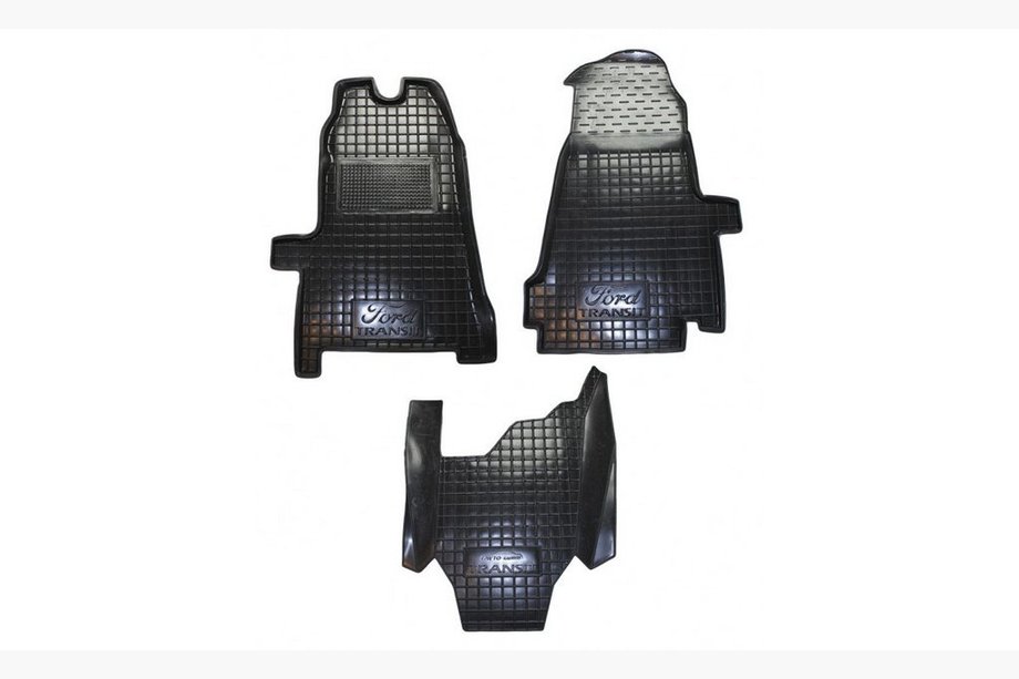 Ford Transit 2000–2014 Gumové autokoberce do interiéru s vysokým okrajem 2006+ (Autogumm) Image