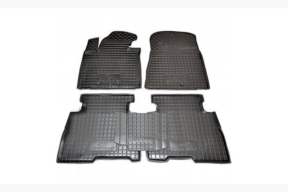 Kia Sorento II XM 2009–2014 Gumové autokoberce se zvýšeným okrajem 2012-2014 (Autogumm) Image