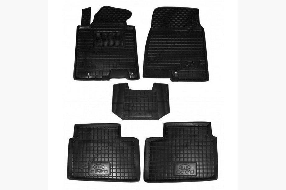 Kia Ceed 2012–2018 Gumové koberce do auta s okrajem 5D (Autogumm) Image