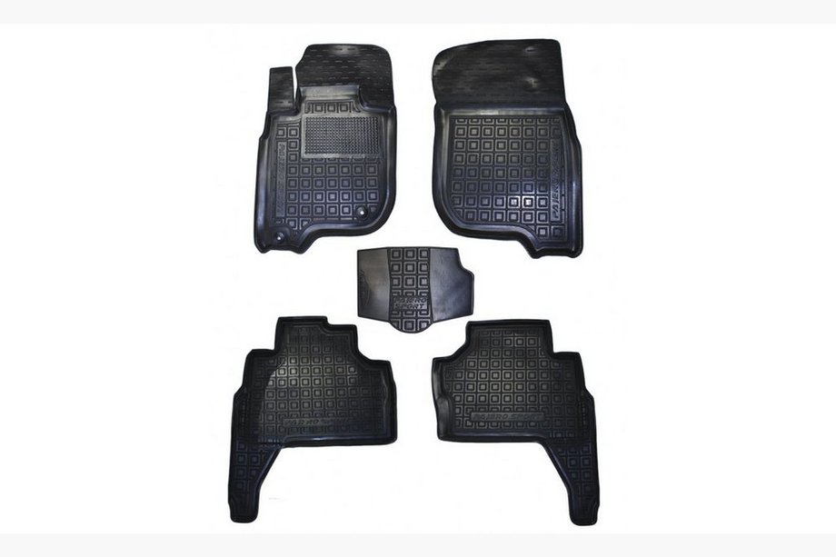 Mitsubishi Pajero Sport 2008–2015 Gumové autokoberce s vysokým okrajem (Autogumm) Image