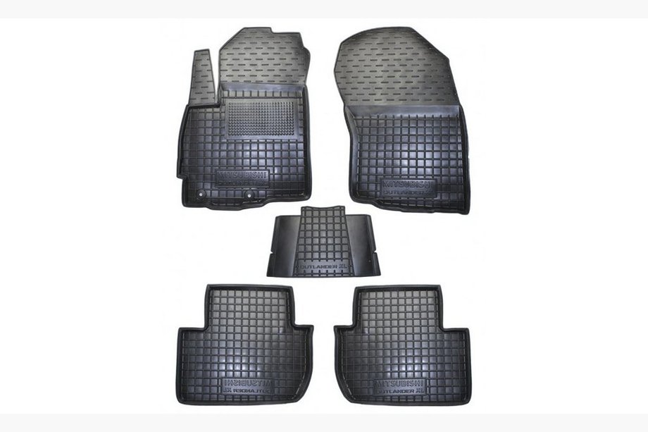 Mitsubishi Outlander 2006–2012 Gumové autokoberce do interiéru s okrajem XL (Autogumm) Image