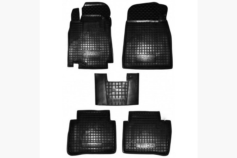 Nissan Tiida 2004–2011 Gumové autokoberce s vysokým okrajem (Autogumm) Image
