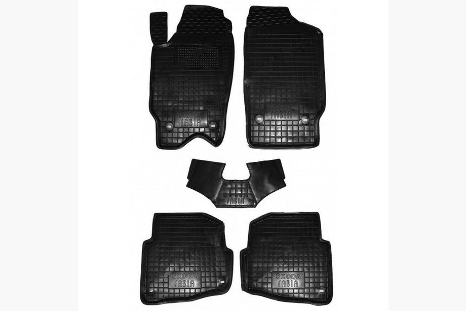 Skoda Fabia 2000–2007 Gumové autokoberce s vysokým okrajem (Autogumm) Image