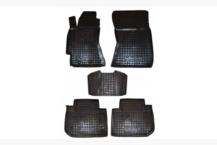 Subaru Forester 2008–2013 Gumové autokoberce s vysokým okrajem (Autogumm) Image