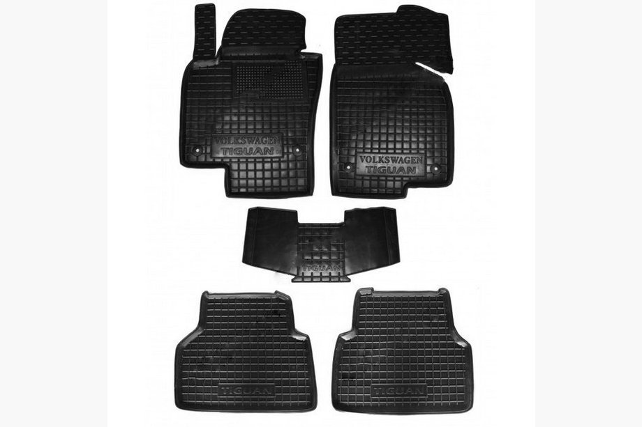 Volkswagen Tiguan 2007–2016 Gumové autokoberce s vysokým okrajem (Autogumm) Image