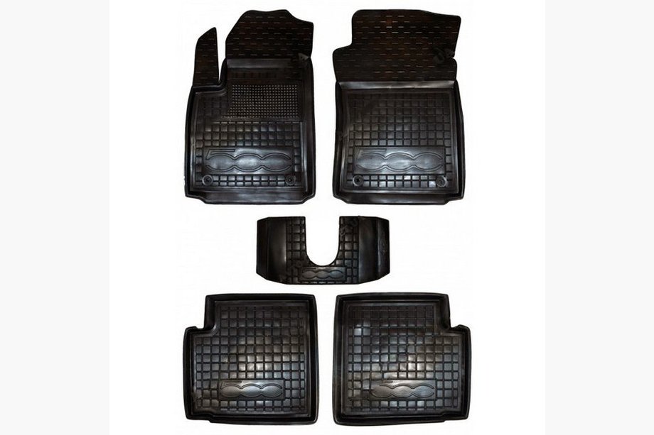 Fiat 500/500L 2013–2022 Gumové autokoberce s okrajem 500 (Autogumm) Image