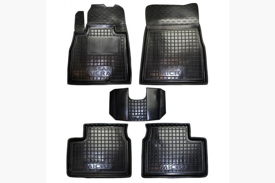 Nissan Micra K13 2011–2016 Gumové autokoberce s vysokým okrajem 2013+ (Autogumm) Image