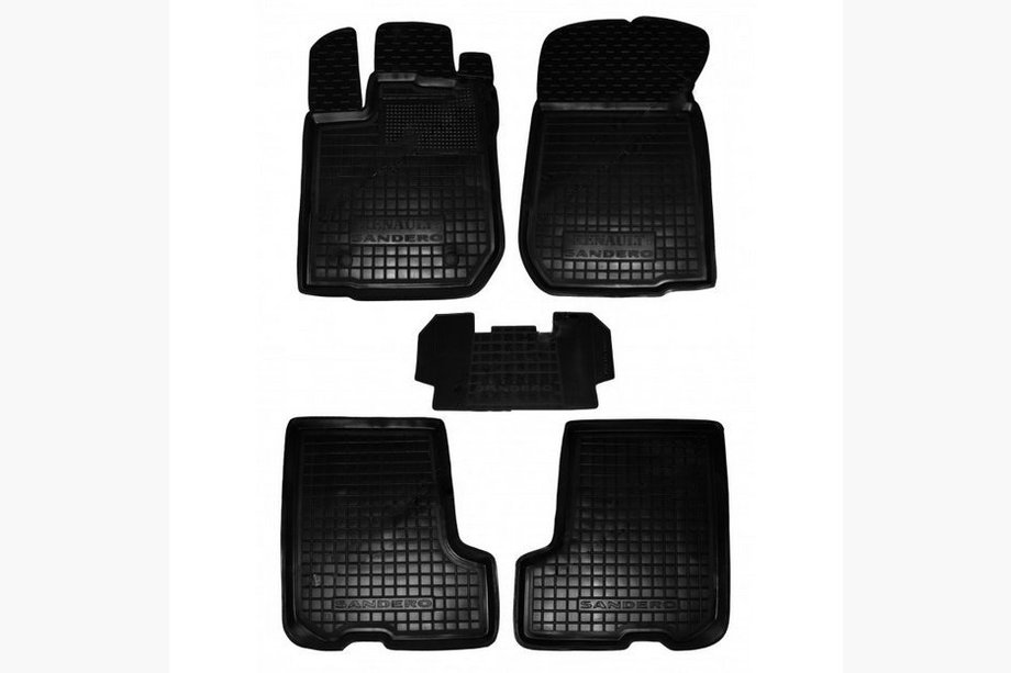 Renault Sandero 2013–2022 Gumové autokoberce s vysokým okrajem (Autogumm) Image