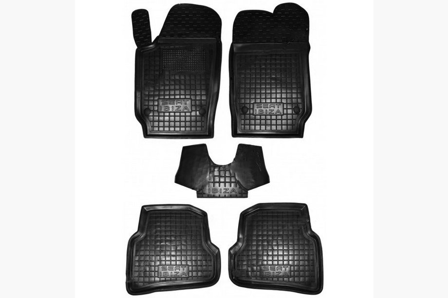 Seat Ibiza 2010–2017 Gumové autokoberce s vysokým okrajem (Autogumm) Image