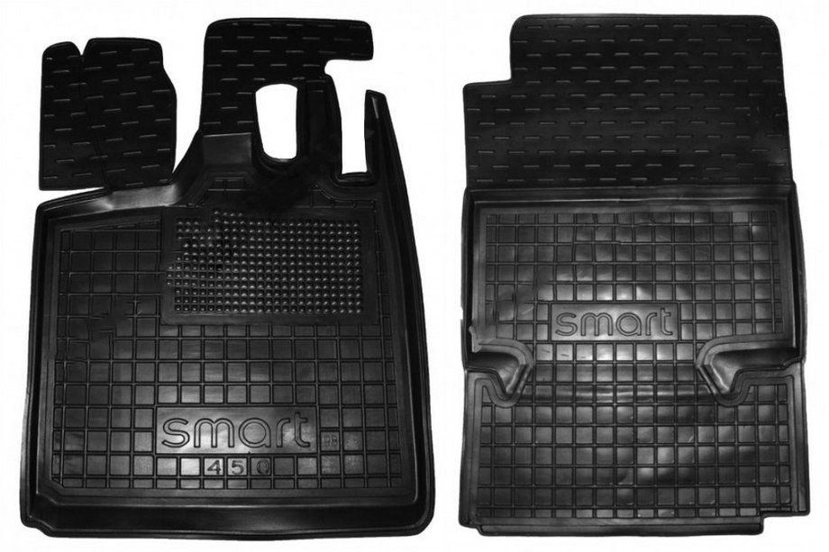 Smart 1998–2007 Gumové autokoberce do interiéru s vysokým okrajem 450 Fortwo (Autogumm) Fotografie 1