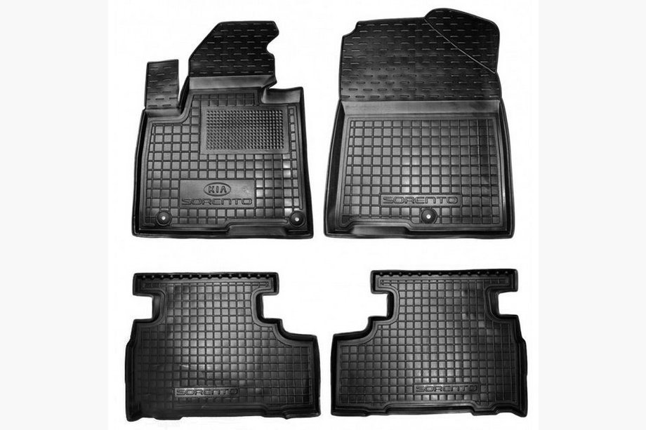 Kia Sorento III UM 2014–2020 Gumové autokoberce s okrajem pro 5 míst (Autogumm) Image