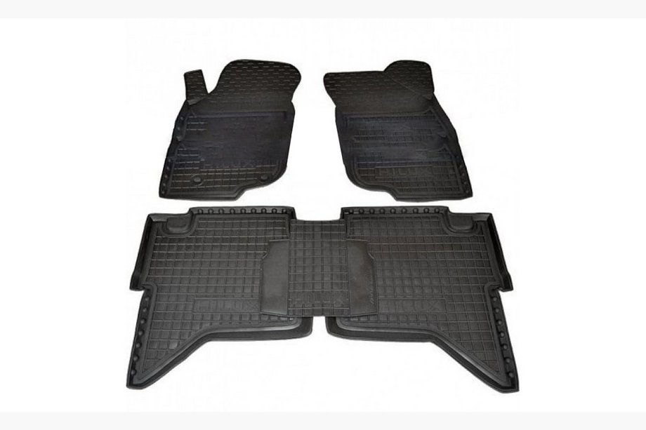 Toyota Hilux 2006–2015 Gumové autokoberce s vysokým okrajem (Autogumm) Image