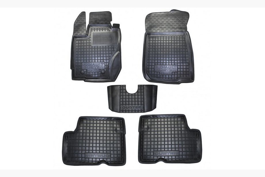 Renault Duster 2008–2017 Gumové koberce do interiéru s okrajem 2015+ 2/4WD EU verze (Autogumm) Image
