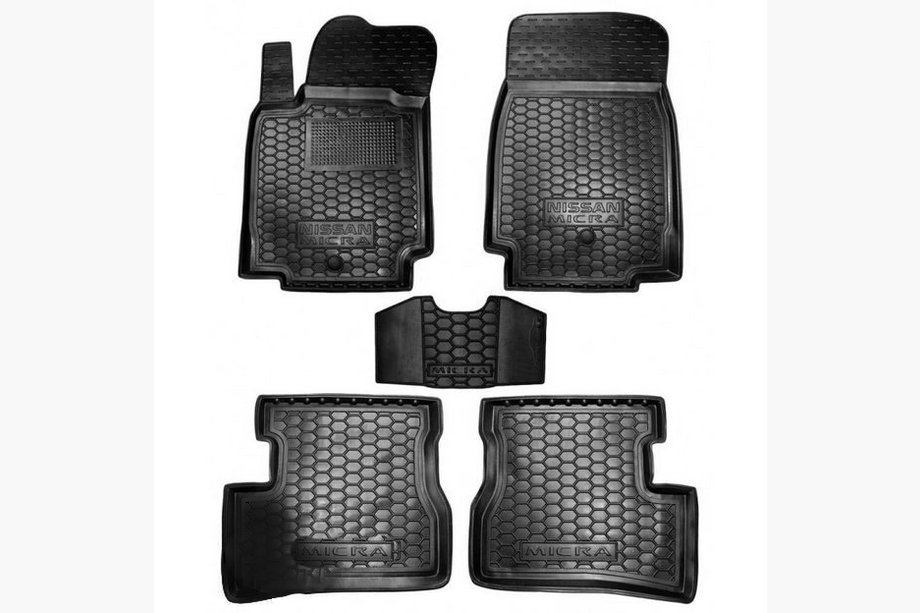Nissan Micra K12 2003–2010 Gumové autokoberce s vysokým okrajem (Autogumm) Image
