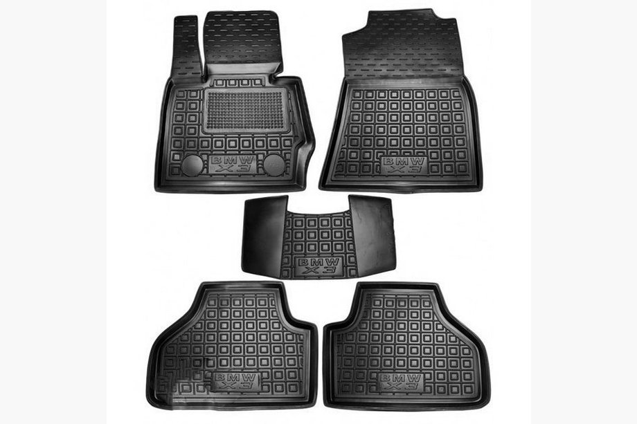 BMW X3 F25 2011–2018 Gumové autokoberce s vysokým okrajem (Autogumm) Image