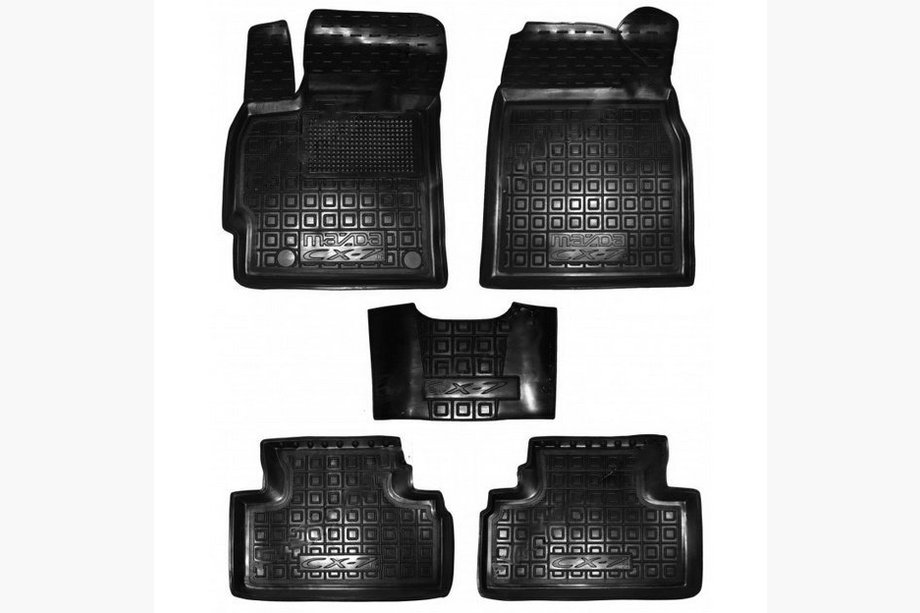 Mazda CX-7 2006–2012 Gumové autokoberce s vysokým okrajem (Autogumm) Image
