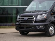 Ford Transit 2014– Nerezové lišty na masku chladiče (2019+, 4 ks, nerez) fotografie 1