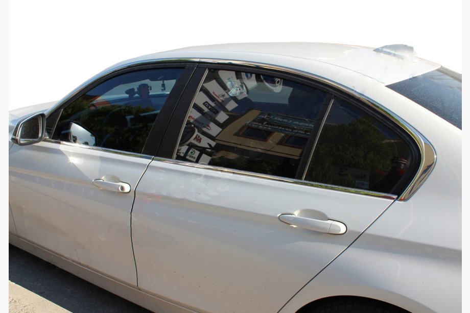 BMW řada 3 F30/F31 2012–2019 Kompletní lišty kolem oken (8 ks, nerez) Image