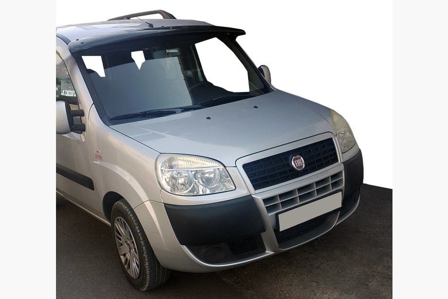 Fiat Doblo I 2005–2010 Sluneční kšilt na čelní sklo (černý lesk, 5 mm) Image