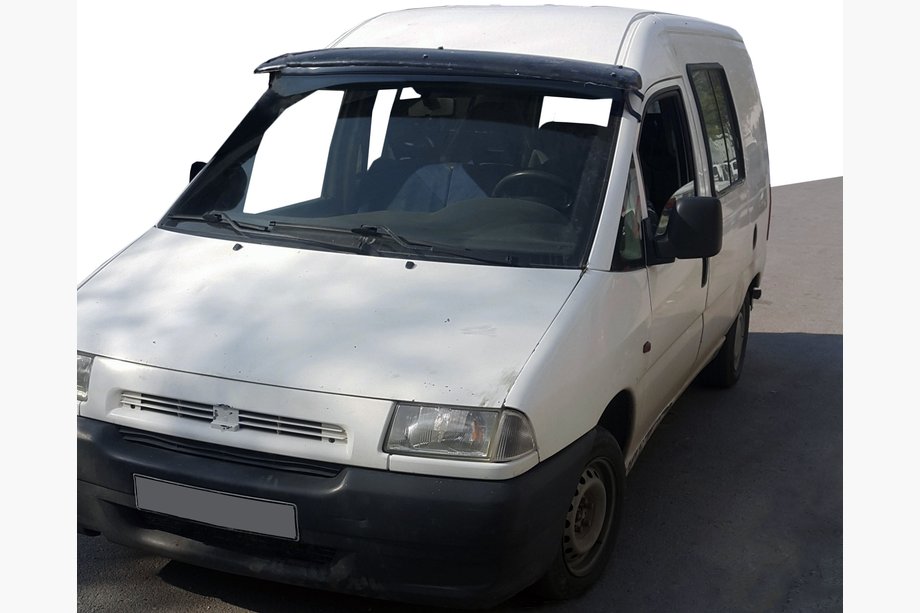 Citroen Jumpy 1996–2007 Sluneční kšilt na čelní sklo (černý lesk, 5 mm) Image