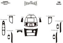 Chery Tiggo 1 2005–2016 Kryty palubní desky (velká sada) fotografie 11