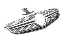 Mercedes C-class W204 2007–2015 Přední maska chladiče AMG Silver (pro C63) fotografie 1