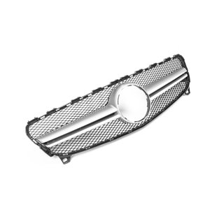 Predni maska chladice AMG Silver (2015-2018) Mercedes A-сlass W176 2012–2018 fotografie 1