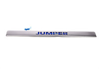 Citroen Jumper 2007–2025 Chromová lišta nad SPZ s modrým LED osvětlením (nerez) fotografie 2