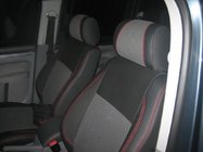 Volkswagen Caddy 2010–2015 Autopotahy (eko kůže↗látka, Premium) fotografie 2