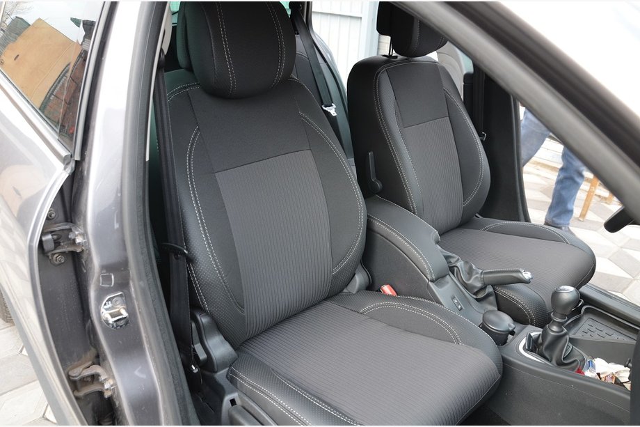 Renault Megane III 2009–2016 Autopotahy (koženka/látka, Premium) Image