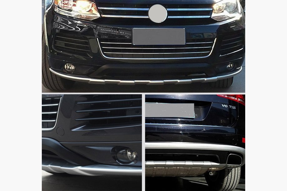 Volkswagen Touareg 2010–2018 Sada předního a zadního lip spoileru V1 (2010-2014) Image