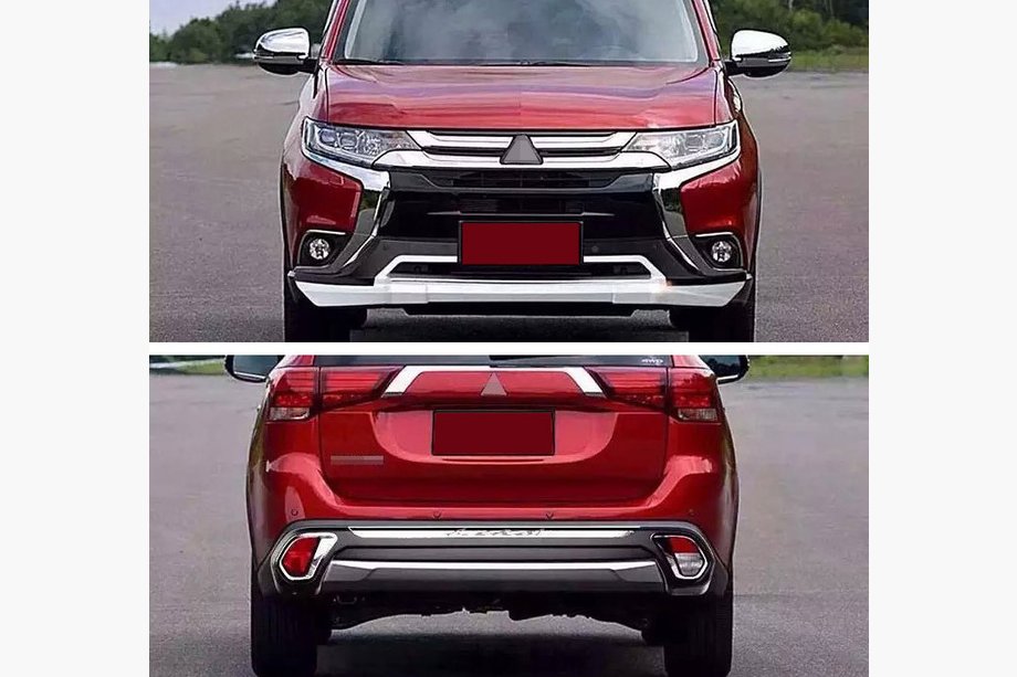 Mitsubishi Outlander 2012–2021 Predni a zadni lip spoiler (2 ks, 2015-2018) Image