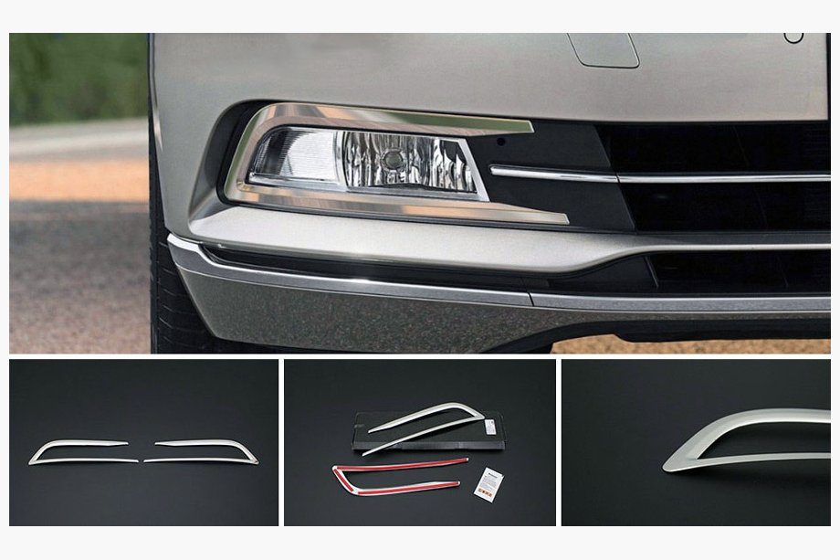 Volkswagen Passat B8 2015–2023 Chromové kryty mlhovek 2015-2018 (2 ks, nerez) Fotografie 1