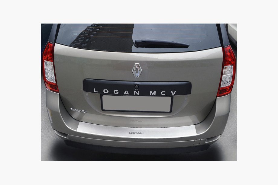 Dacia Logan MCV 2013–2020 Kryt zadního nárazníku s ohybem NataNika (nerez) Image