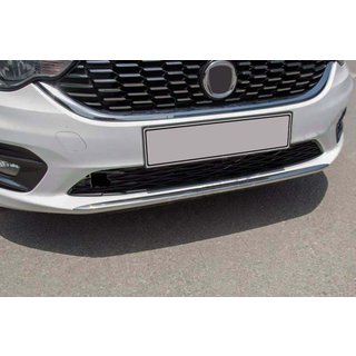 Nerezová ochranná lišta na přední nárazník OmsaLine (2016-2020, nerez) Fiat Tipo 2016– fotografie 1