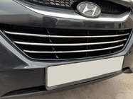 Hyundai IX-35 2010–2015 Lišty na masku chladiče (3 ks, nerez) fotografie 1