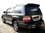 Toyota Land Cruiser 100 1998–2007 Zadní chromová lišta kolem SPZ (plast) fotografie 1