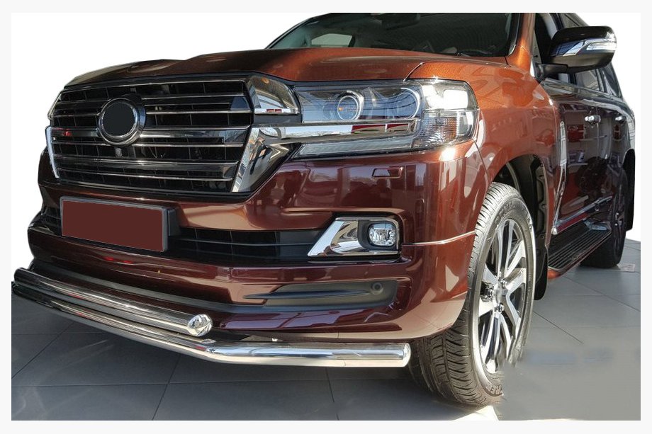 Toyota Land Cruiser 200 2007–2021 Přední nerezový ochranný rám ST014 (2015+) Image