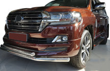 Toyota Land Cruiser 200 2007–2021 Přední nerezový ochranný rám ST014 (2015+) fotografie 1