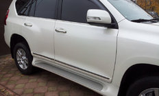 Toyota Land Cruiser Prado 150 2009–2023 Dveřní lišty (design 2013-2017) Černá barva fotografie 1