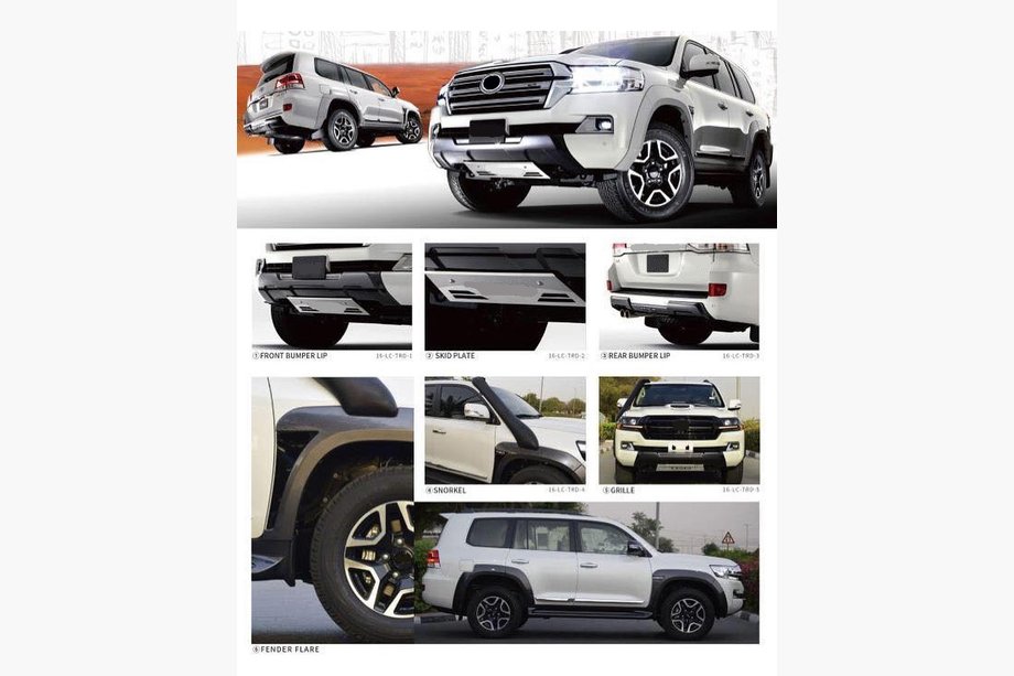 Toyota Land Cruiser 200 2007–2021 Kompletní body kit 2016↗ (TRD-Safari) Image