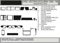 Opel Vectra A 1987–1995 Kryty palubní desky (Hartman) Modrá fotografie 1