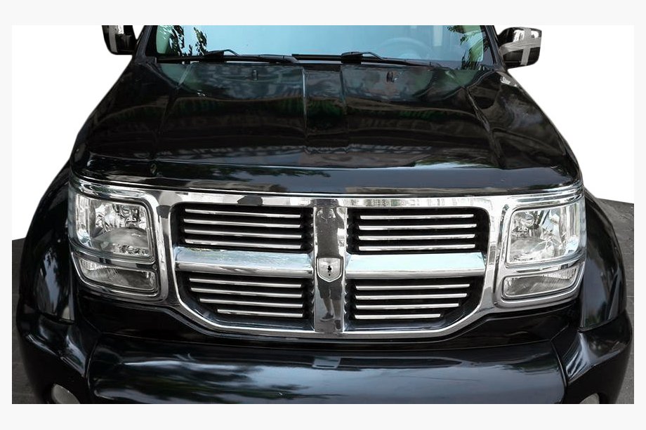 Dodge Nitro 2006–2011 Chromové lišty na masku chladiče (nerez) Image