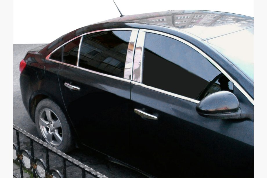 Fiat Albea 2002–2012 Nerezové kryty sloupků dveří (4 ks) Image
