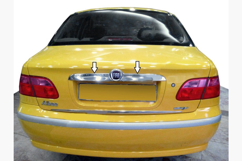 Fiat Albea 2002–2012 Chromová lišta nad SPZ (nerez) Image