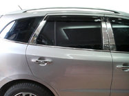 Hyundai Santa Fe 2 2006–2012 Nerezové lišty sloupků dveří (6 ks) fotografie 3
