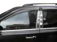 Kia Sorento II XM 2009–2014 Chromové lišty na sloupky dveří (8 ks, nerez) fotografie 1