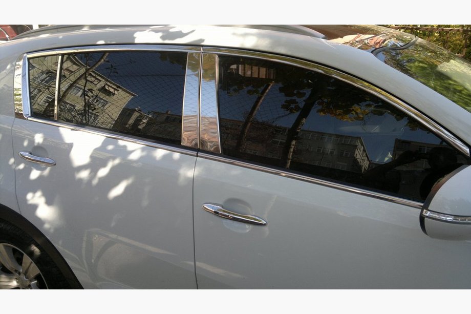 Ford Focus II 2005–2008 Nerezové lišty sloupků dveří (nerez) Image
