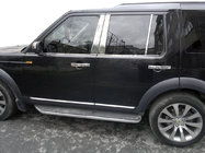 Land Rover Discovery III 2004–2009 Nerezové lišty sloupků dveří (6 ks) fotografie 1